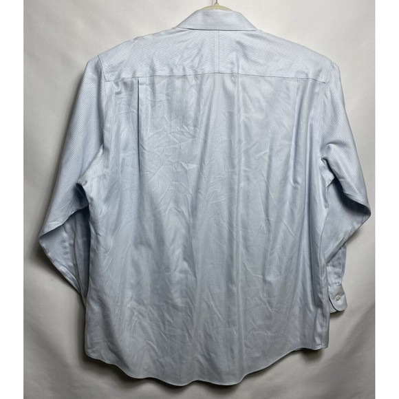 Nordstrom men’s dress shirt size 16.5 (34) long sleeves strip - Picture 2 of 3
